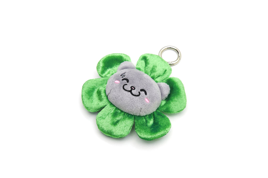CATXMAN FLOWER KEYRING IN GREEN