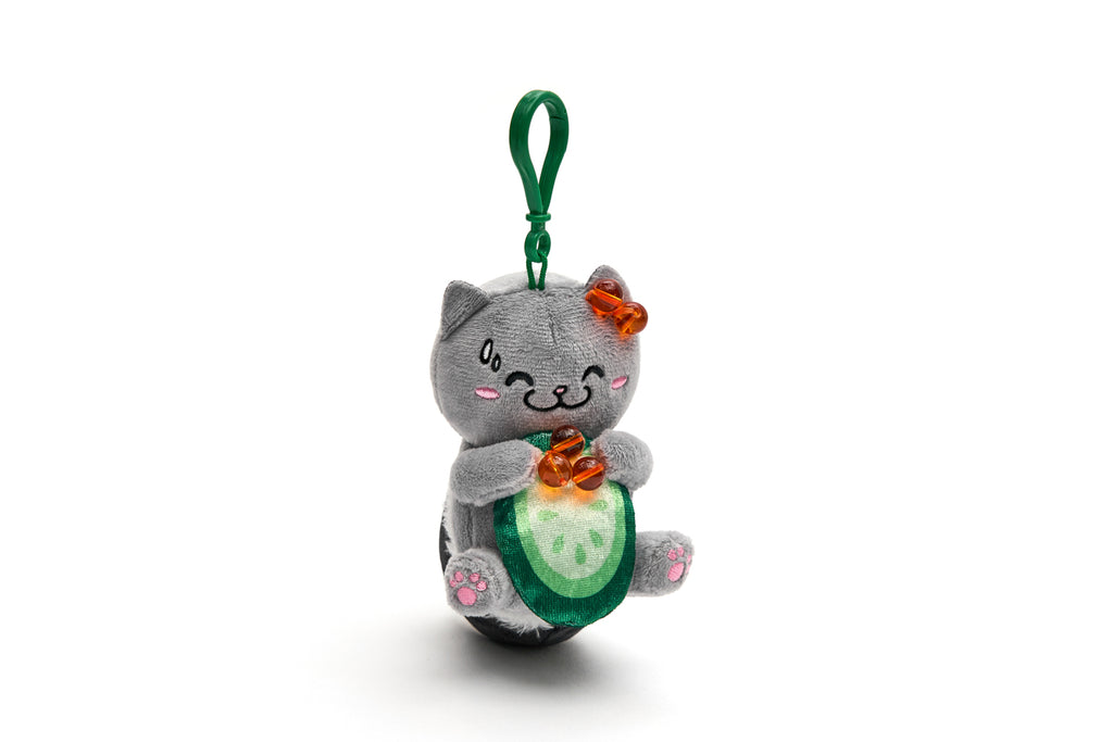 CATXMAN SUSHI PLUSH KEYCHAIN (KYURI/CUCUMBER)