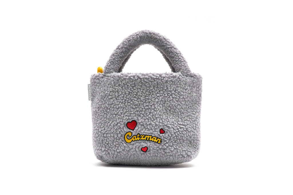 CATXMAN THICK FAUX FUR SMALL TOTE