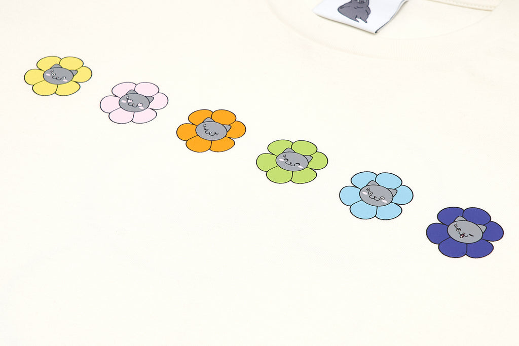CATXMAN FLOWERS PARADE CREW NECK TEE
