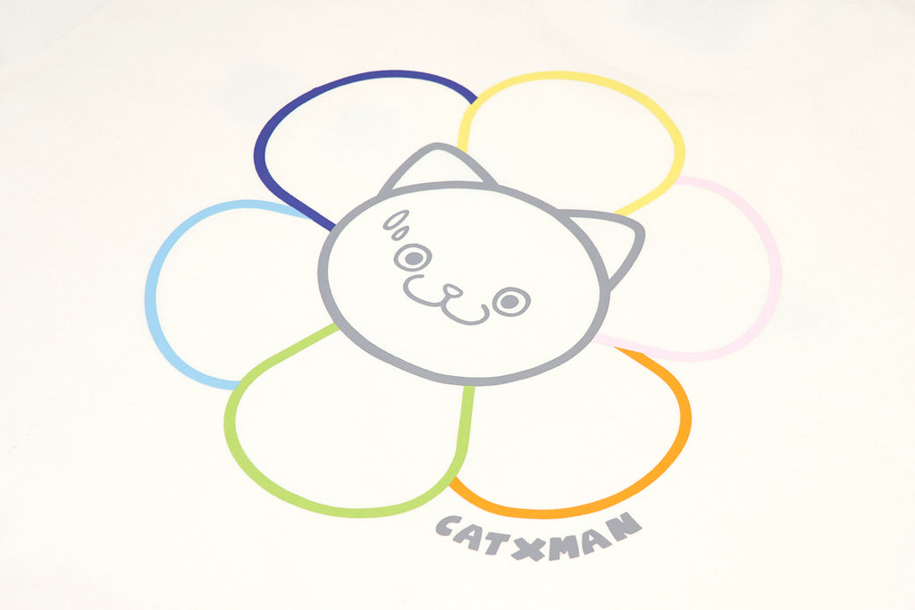 CATXMAN FLOWERS PARADE CREW NECK TEE