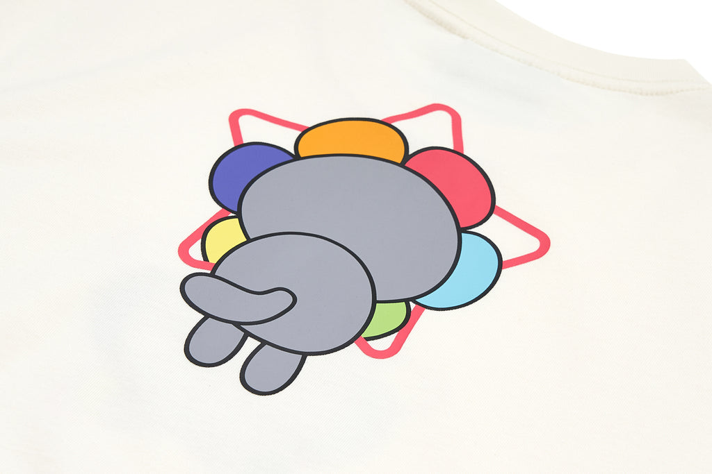 CATXMAN DEWY EYES WITH FLOWER COSTUME CREW NECK TEE