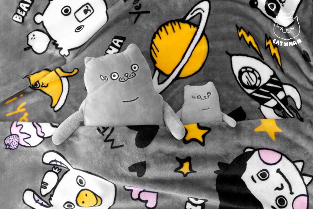 'CATXMAN AND FRIENDS HOME BLANKET