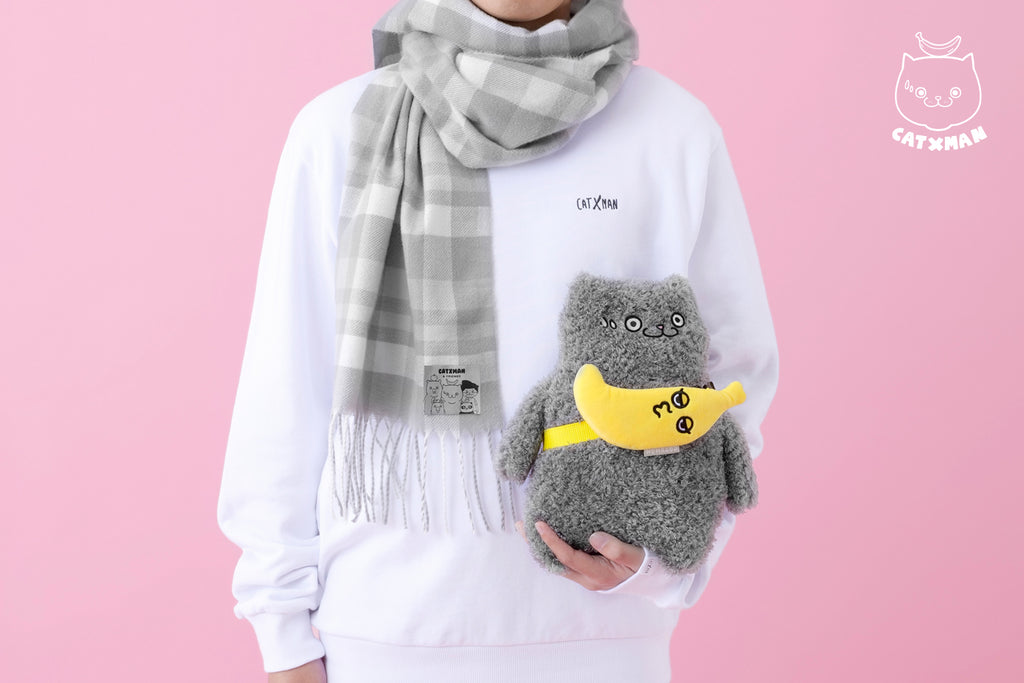 'CATXMAN 'CHECK SCARF'