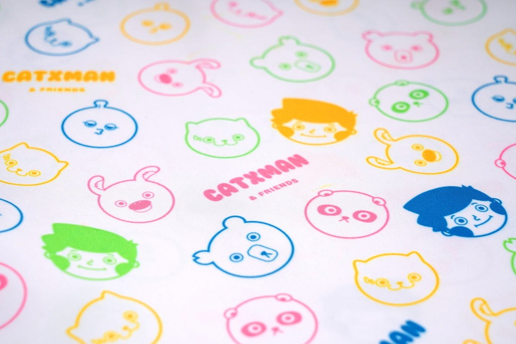 'CATXMAN MULTIPLE PRINTS TOTE