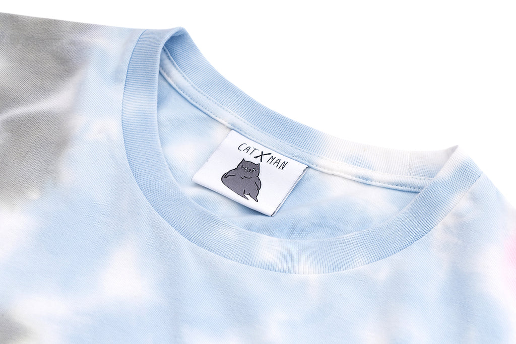 CATXMAN CREW NECK TEE (UNISEX) IN TIE DYE