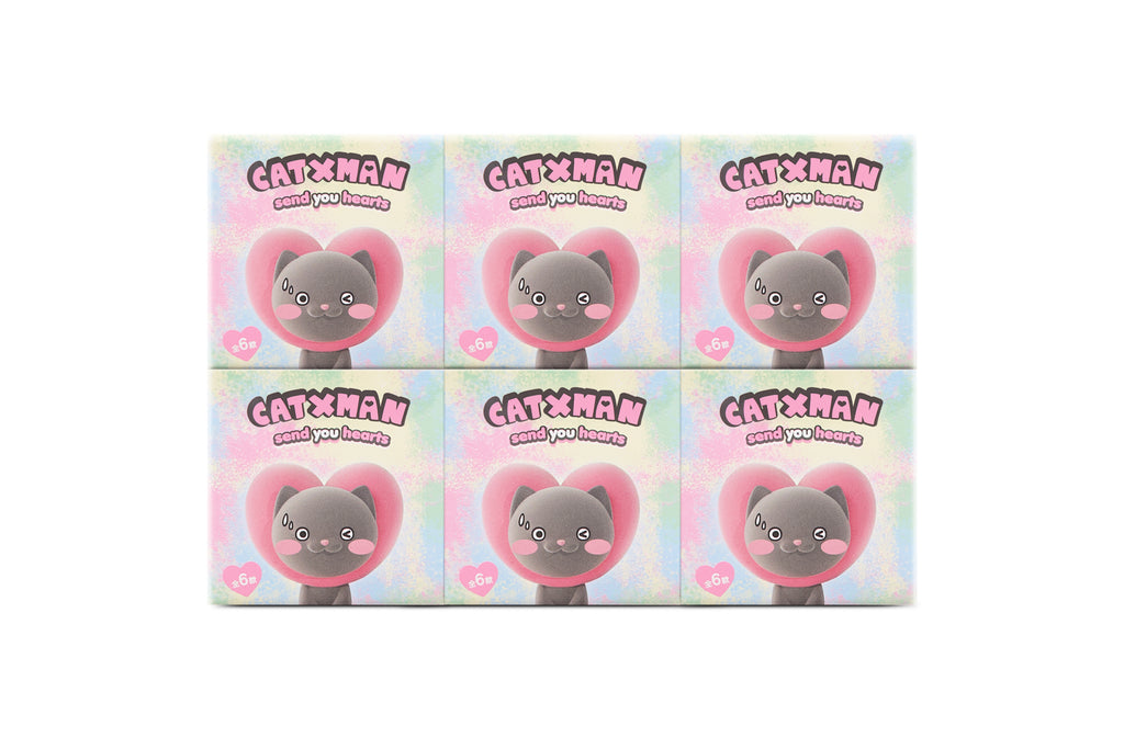 CATXMAN 'LOVE' SERIES FLOCKING FIGURES BLIND BOX (BOX SET 6 PIECES)