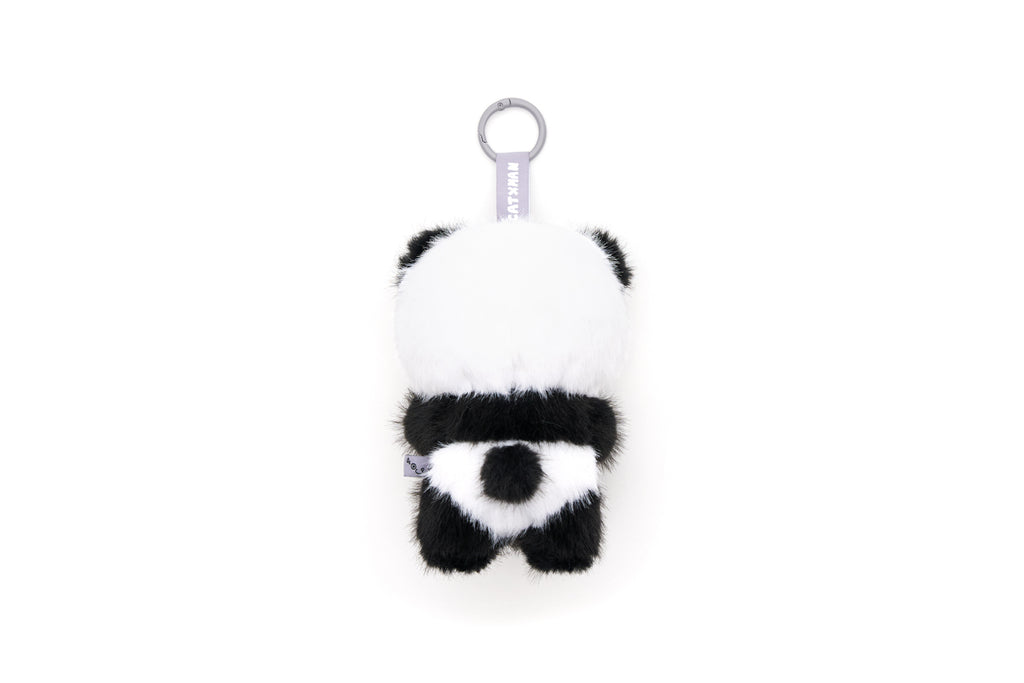 CATXMAN FURRY PANDA COSTUME PLUSH KEYCHAIN