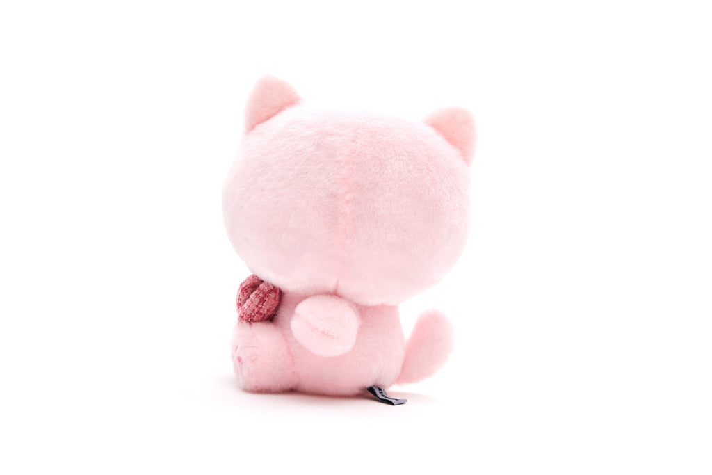 CATXMAN SMALL PLUSH WITH PINK TWEED BOW