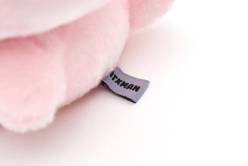 CATXMAN SMALL PLUSH WITH PINK TWEED BOW