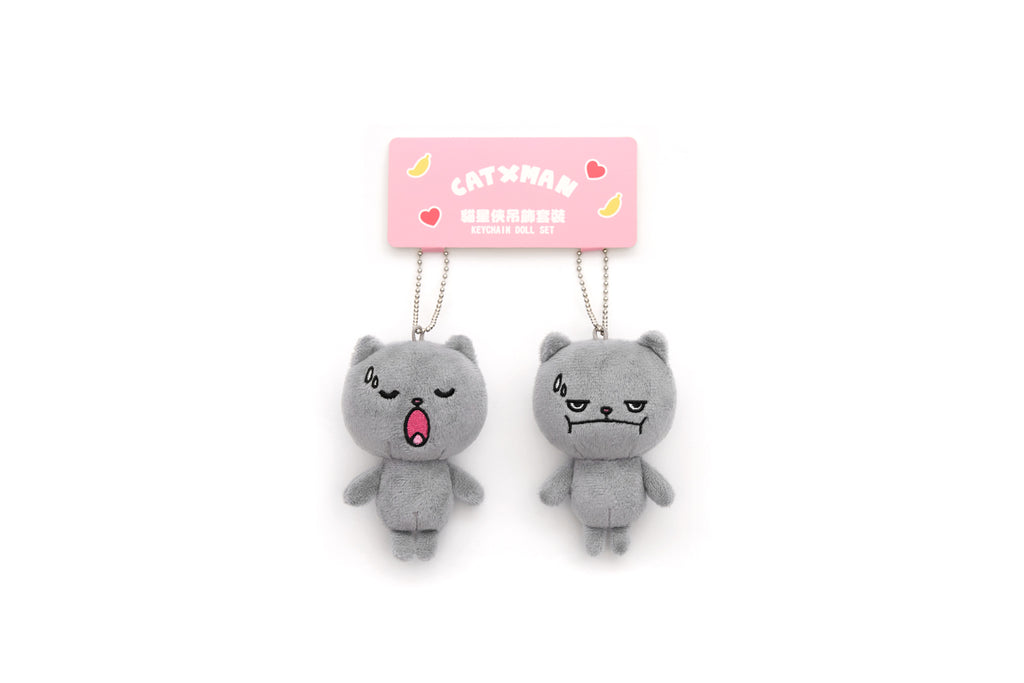 CATXMAN FUNNY FACES DUO MINI PLUSH (SET A)