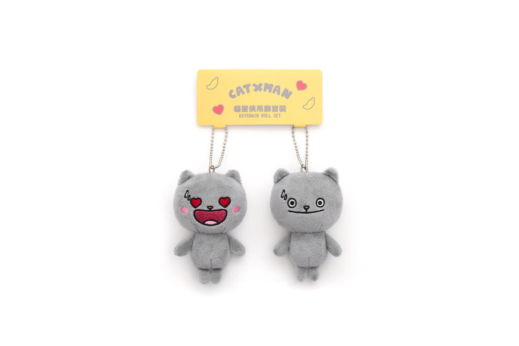 CATXMAN FUNNY FACES DUO MINI PLUSH (SET B)