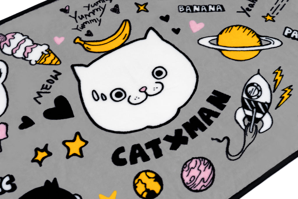 'CATXMAN AND FRIENDS HOME BLANKET